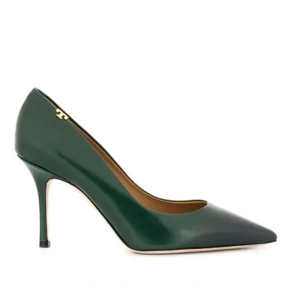 TORY BURCH Penelope Ombre Pointy Toe Pump in Green/Blue - Picture 2 of 16